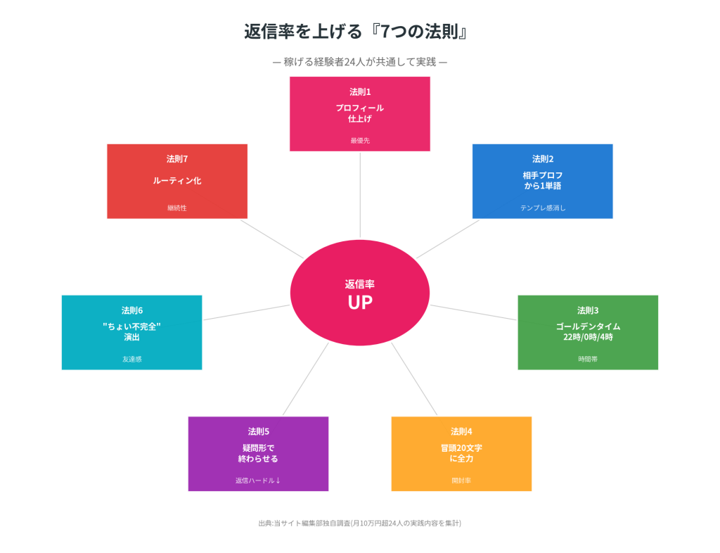 出典:当サイト編集部独自調査(月10万円以上24人の実践内容を集計)
