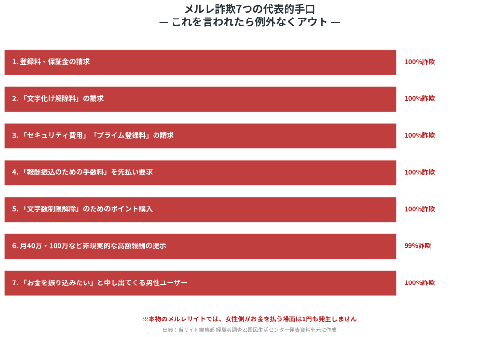 メルレ詐欺7つの手口