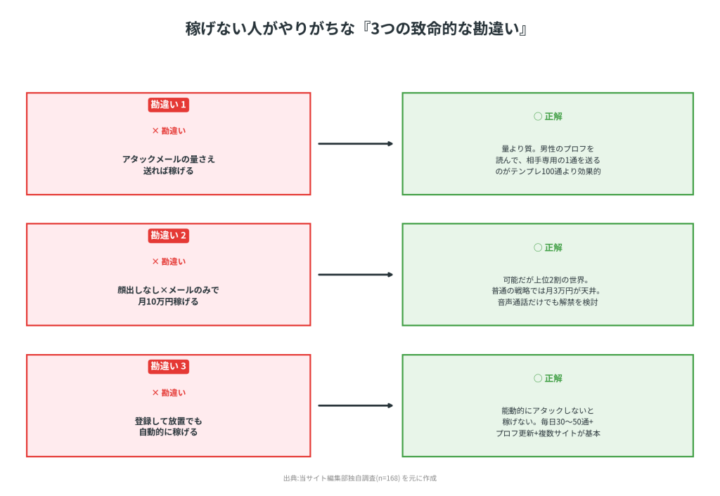 致命的な3つの勘違い