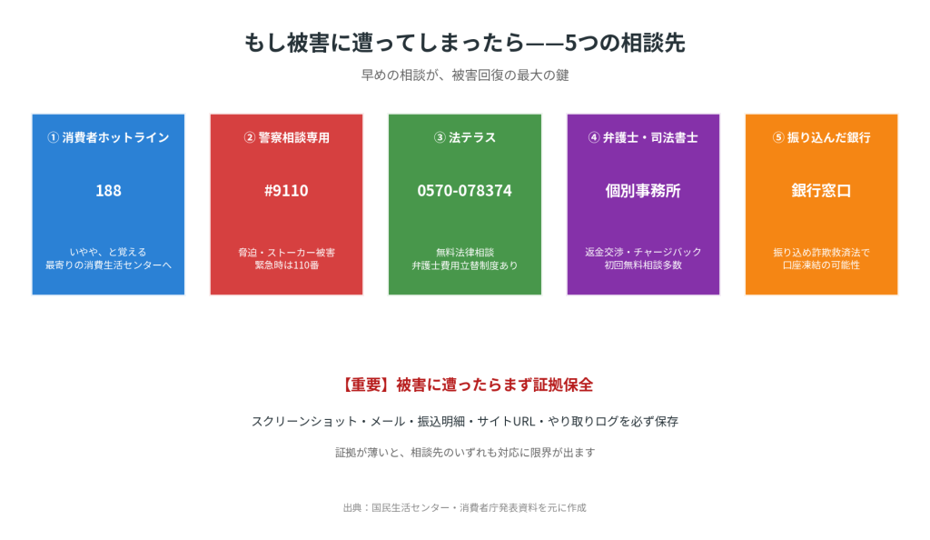 被害時の相談先5つ